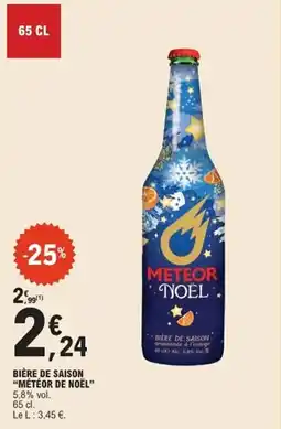 E.Leclerc Express Bière de saison météor de noël offre