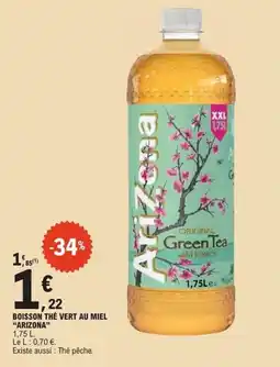 E.Leclerc Express Boisson thé vert au miel arizona offre