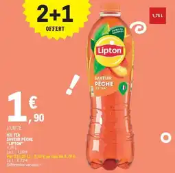 E.Leclerc Express Ice tea saveur pêche lipton offre