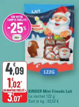 G20 Kinder mini friends lait offre