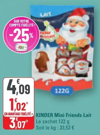 G20 Kinder mini friends lait offre
