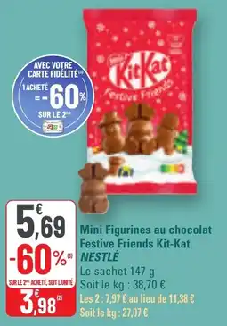 G20 Mini figurines au chocolat festive friends kit-kat nestle offre