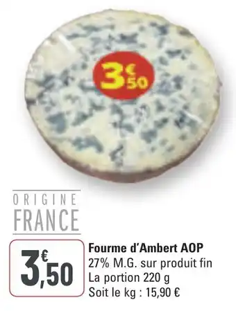 G20 Fourme d'ambert aop offre