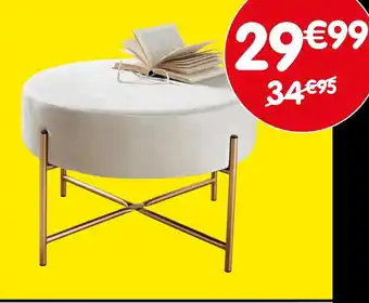 b&m Pouf velours offre