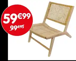 b&m Fauteuil cannage offre