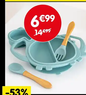 b&m Set plat + couverts Little Dino : offre