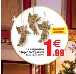 Bazarland La suspension Ange doré pailleté offre