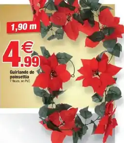 Bazarland Guirlande de poinsettia offre