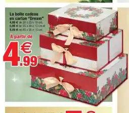 Bazarland La boîte cadeau en carton Dream offre