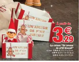 Bazarland La caisse Un amour de p'tit biscuit offre