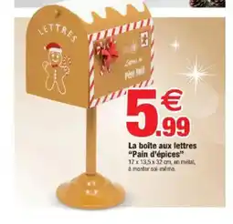 Bazarland La boîte aux lettres Pain d'épices offre