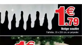 Bazarland Neige coulée offre