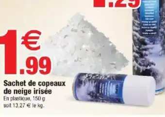 Bazarland Sachet de copeaux de neige irisée offre