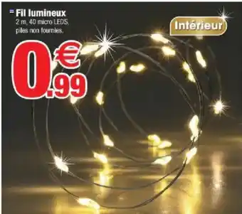 Bazarland Fil lumineux offre