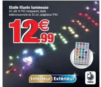 Bazarland Etoile filante lumineuse offre