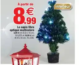 Bazarland Le sapin fibre optique multicolore offre