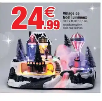 Bazarland Village de Noël lumineux offre