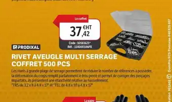 P.PRODIXAL Rivet aveugle multi serrage coffret 500 pcs