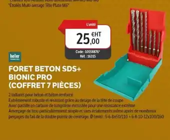 DomPro Foret beton sds+ bionic pro (coffret 7 pièces) offre