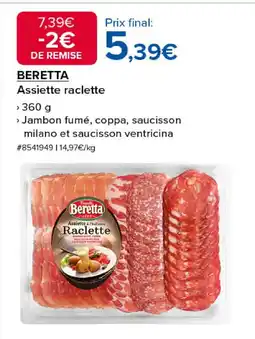 Costco BERETTA Assiette raclette offre