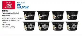 Costco HIPRO Yaourts protéinés à la vanille offre