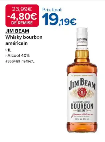 Costco JIM BEAM Whisky bourbon américain offre