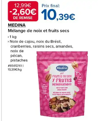 Costco MEDINA Mélange de noix et fruits secs offre