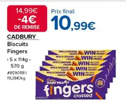 Costco CADBURY Biscuits Fingers offre