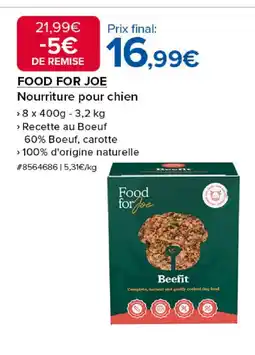 Costco FOOD FOR JOE Nourriture pour chien offre