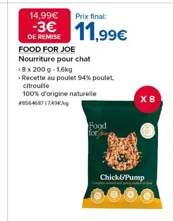 Costco FOOD FOR JOE Nourriture pour chat offre