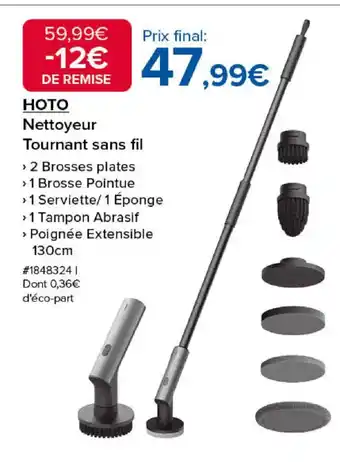 Costco HOTO Nettoyeur Tournant sans fil offre