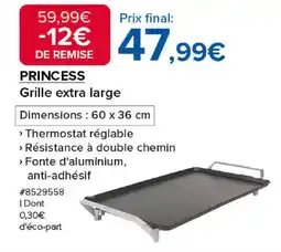 Costco PRINCESS Grille extra large offre