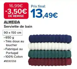 Costco ALMEIDA Serviette de bain offre