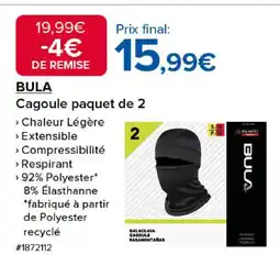 Costco BULA Cagoule paquet de 2 offre