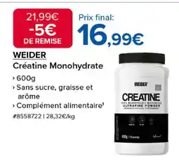 Costco WEIDER Créatine Monohydrate offre