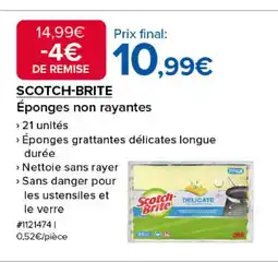 Costco SCOTCH-BRITE Éponges non rayantes offre