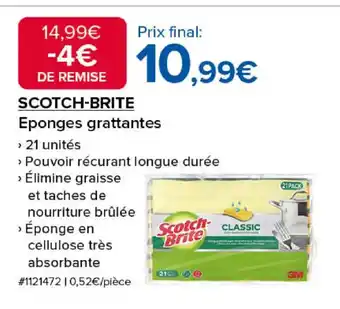 Costco SCOTCH-BRITE Eponges grattantes offre