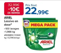 Costco ARIEL Lessive en dose offre