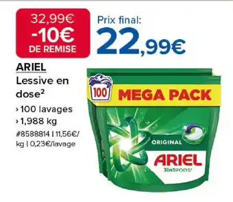 Costco ARIEL Lessive en dose offre