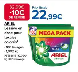Costco ARIEL Lessive en dose pour textiles colorés offre
