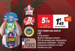 Netto LOUÉ Poulet fermier label rouge igp offre