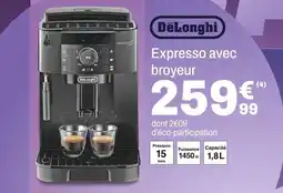 BUT Delonghi expresso avec broyeur offre