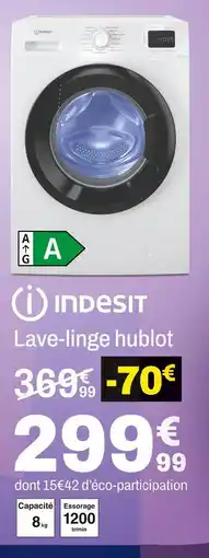 BUT Indesit lave-linge hublot offre
