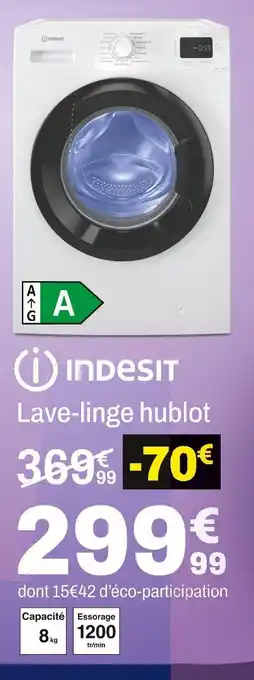 BUT Indesit lave-linge hublot offre