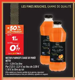Netto NETTO Nectar d'abricot à base de purée offre