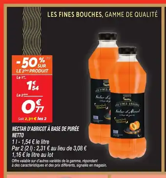Netto NETTO Nectar d'abricot à base de purée offre