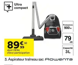 BUT Rowenta aspirateur traîneau sac offre