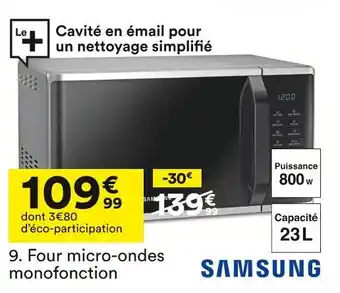 BUT Samsung four micro-ondes monofonction offre