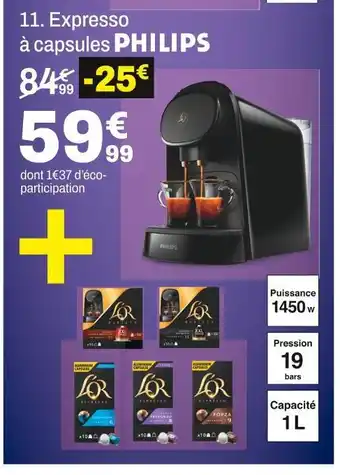 Philips expresso à capsules