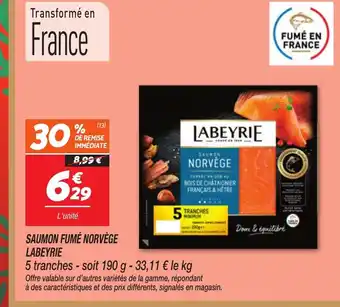 Netto LABEYRIE Saumon fumé norvège offre